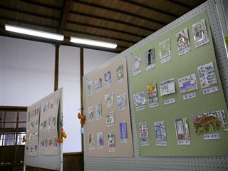 大隅横川駅絵手紙展