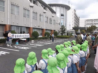 出発式の模様