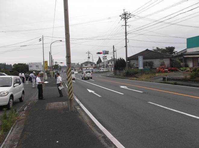 福山町福山の牧之原交差点の交通事故現場診断2