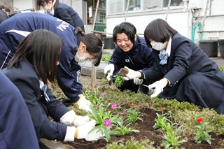 霧島温泉駅花いっぱい美化活動3